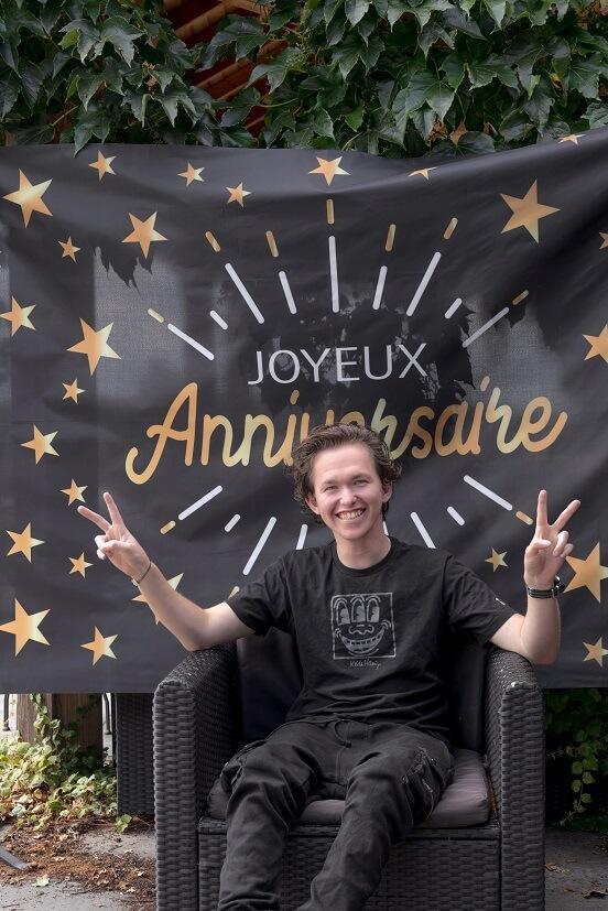 Joyeux anniversaire Toile de fond -  France