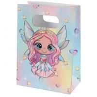 8452 sac bonbon fete anniversaire enfant fee et licorne multicolore