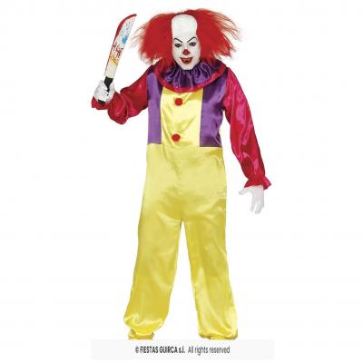 84752 taille m costume adulte homme clown malefique tueur film halloween