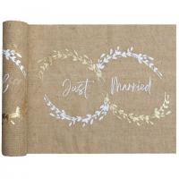 8484 chemin de table mariage just married naturel champetre