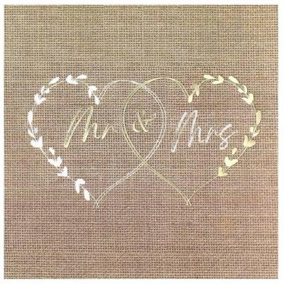 20 Serviettes de table papier mariage 