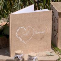 8494 decoration livre d or mariage just married nature champetre