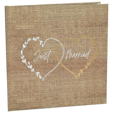8494 decoration livre d or mariage just married nature champetre