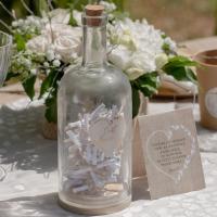 8508 decoration bouteille a la mer avec voeux mariage coeur