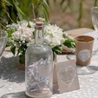 8508 decoration bouteille a voeux mariage coeur