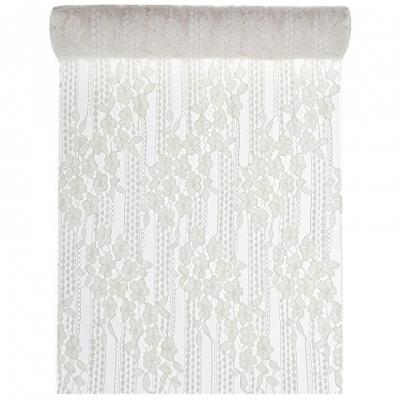 8513 chemin de table dentelle ivoire champetre boheme