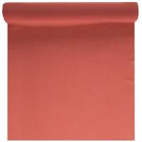 8514 decoration chemin de table crepe orange terracotta