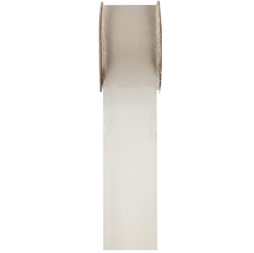 8515 bobine ruban ivoire crepe