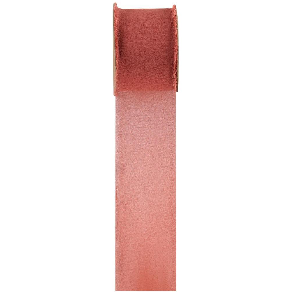 8515 bobine ruban terracotta crepe