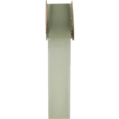 8515 bobine ruban vert sauge olive crepe