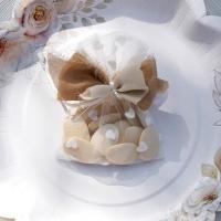 8515 confection de dragee mariage ruban naturel