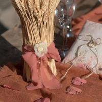 8515 decoration bobine ruban terracotta crepe