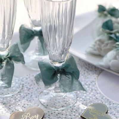 8515 bobine ruban vert eucalyptus crepe