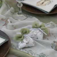 8515 decoration bobine ruban vert sauge olive crepe