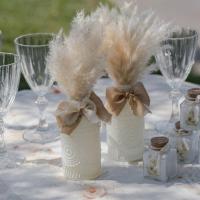 8515 decoration ruban naturel crepe marron