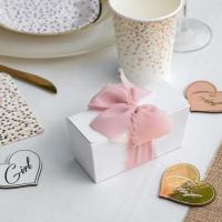 8515 decoration ruban rose poudre crepe