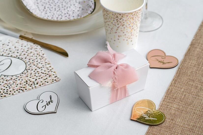 8515 decoration ruban rose poudre crepe