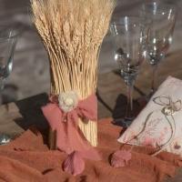 8515 decoration ruban terracotta crepe