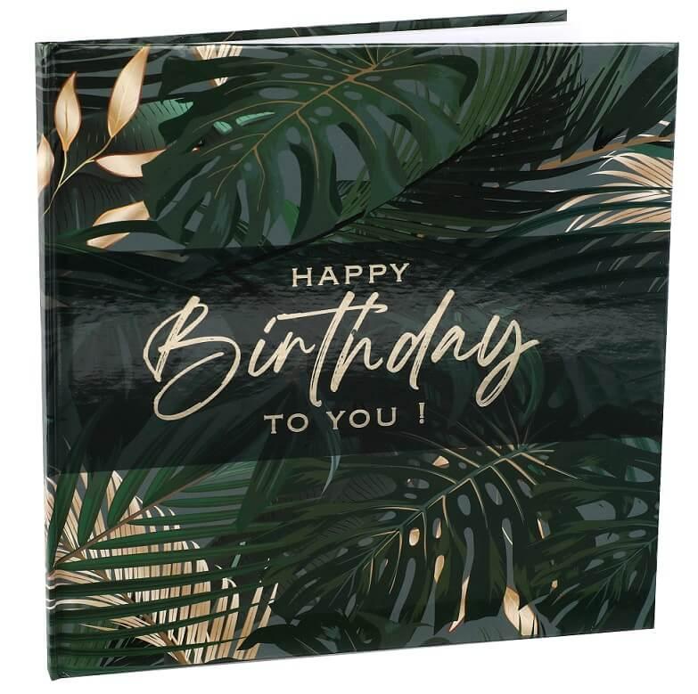 8541 livre dor jungle chic tropicale anniversaire haopy birthday