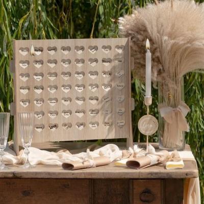 8543 decoration cadre a voeux coeur mariage