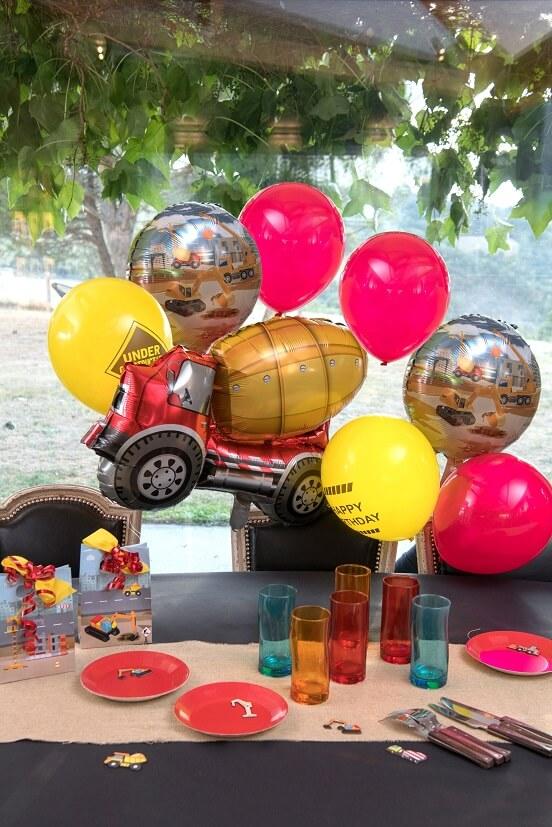 8548 decoration ballon aluminium latex chantier
