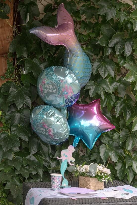 8550 decoration ballon aluminium sirene fete anniversaire enfant