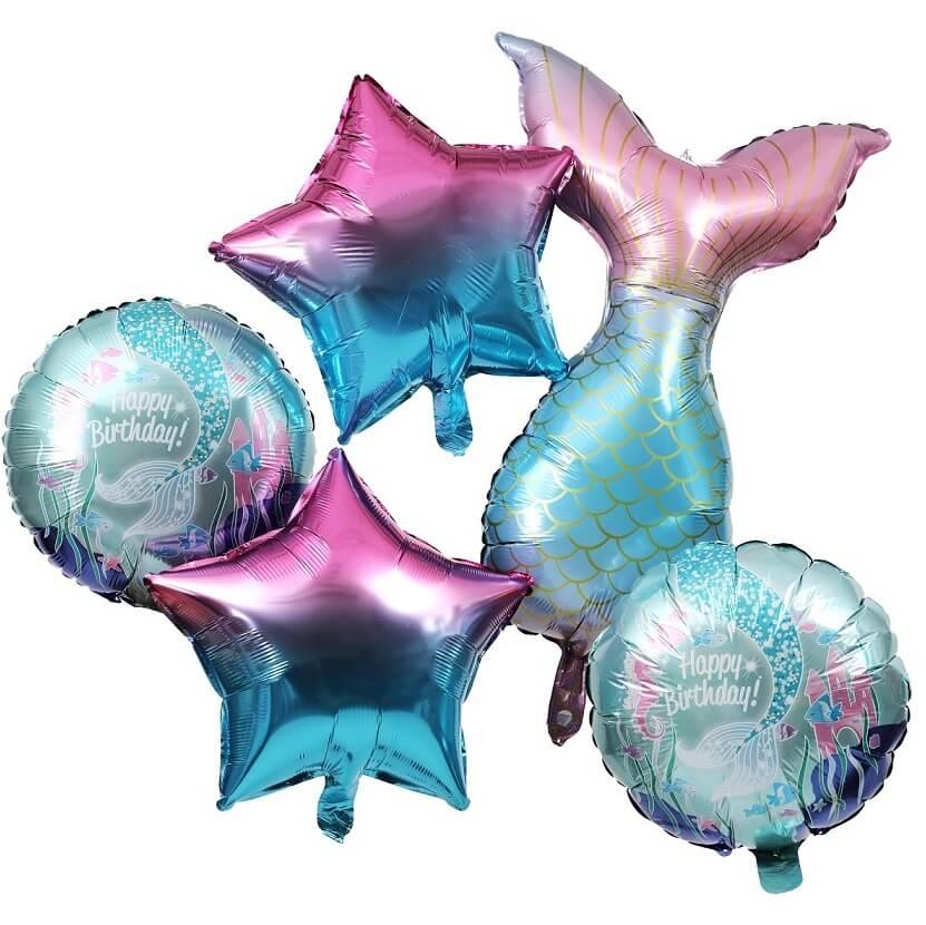 Ballon aluminium Sirène REF/8550 (Décoration anniversaire enfant)