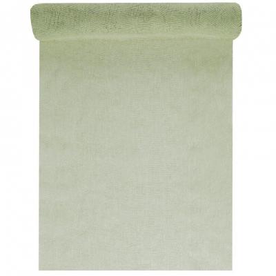 8553 decoration chemin de table coton vert olive sauge