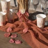 8553 chemin de table gaz de coton terracotta