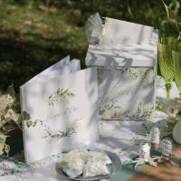 8556 tirelire urne feuillage vert naturel champetre merci