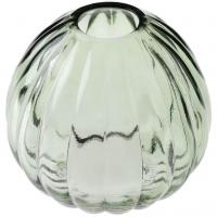 8561 vase boule en verre vert eucalyptus