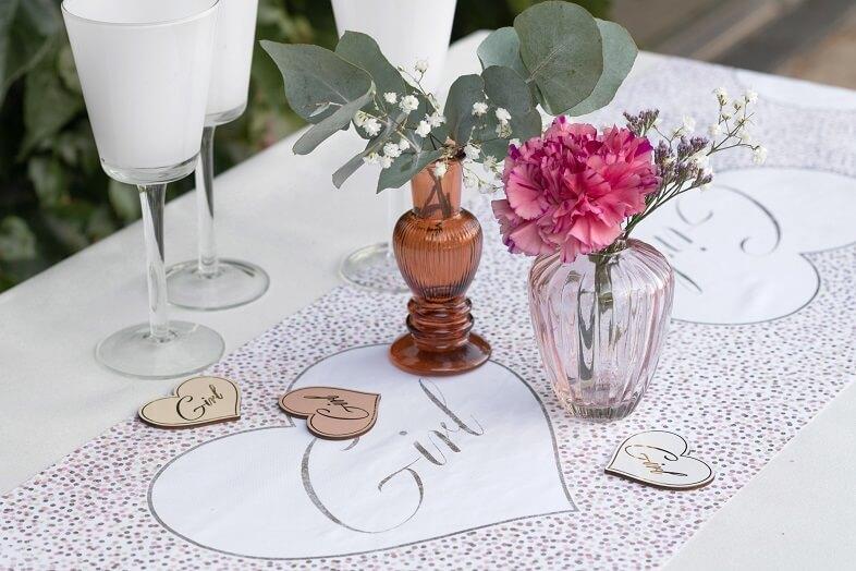 8562 decoration vase en verre ovale rose