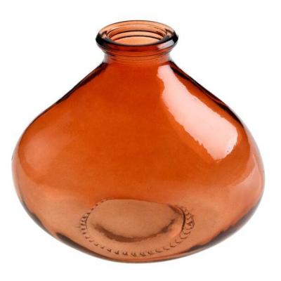 8565 decoration vase goutte terracota en verre