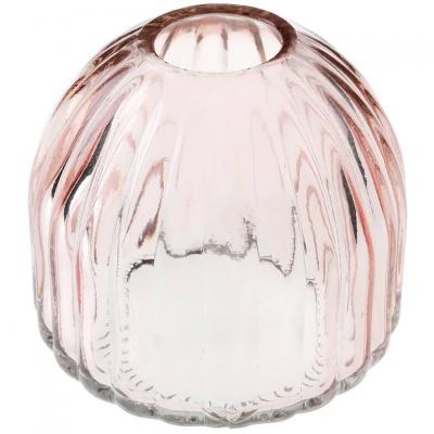 8567 decoration vase rose rond en verre champetre
