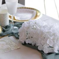 8568 decoration fleur hortensia artificielle blanche