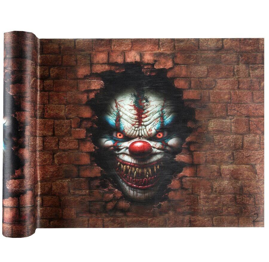 8592 decoration d halloween chemin de table clown tueur