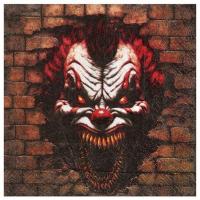 8593 decoration d halloween serviette de table clown tueur