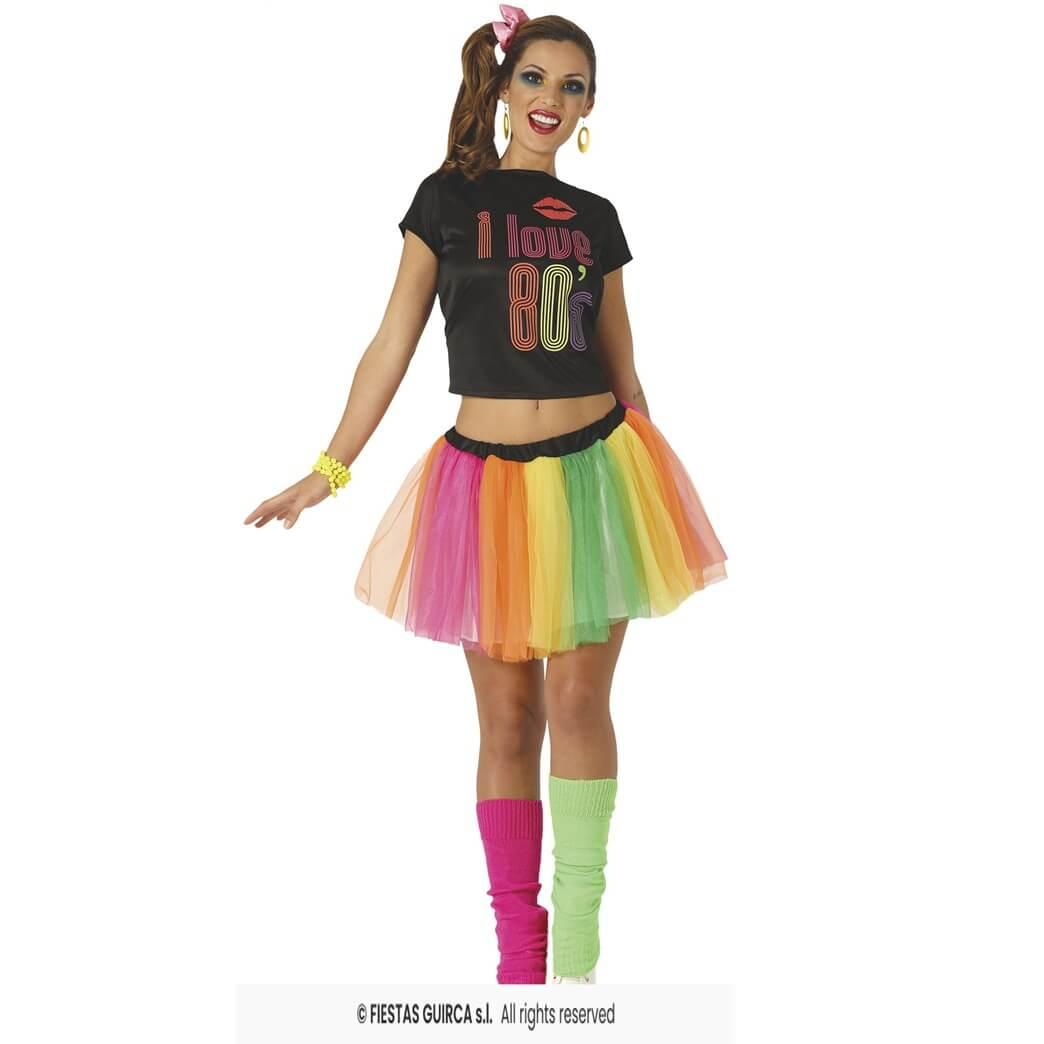 86682 taille s costume femme adulte fluo annees 80