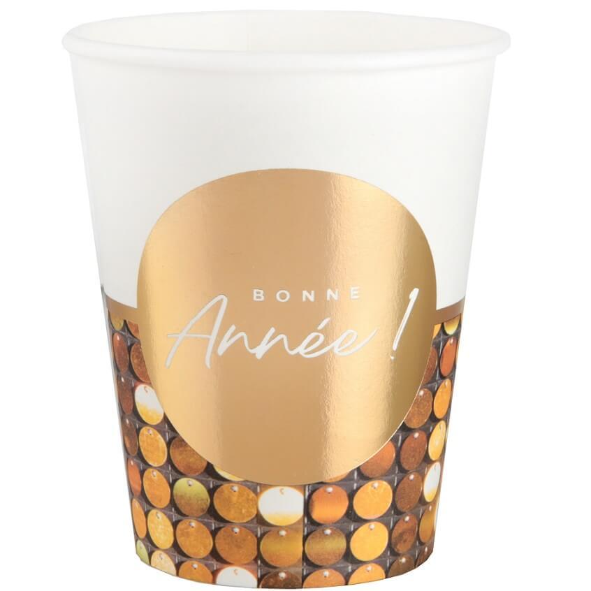 8684 gobelet carton bonne annee disco
