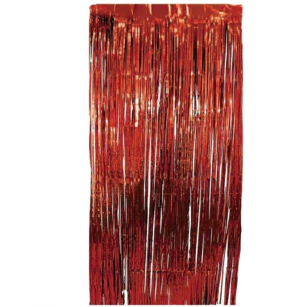 87023 rideau de porte argent metallique