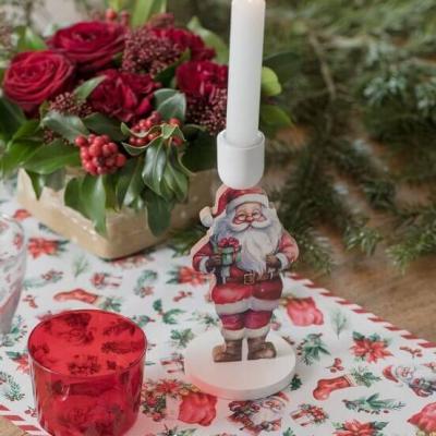 8711 bougeoir decoratif pere noel