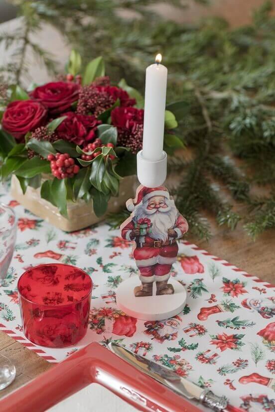 8711 decoration bougeoir pere noel