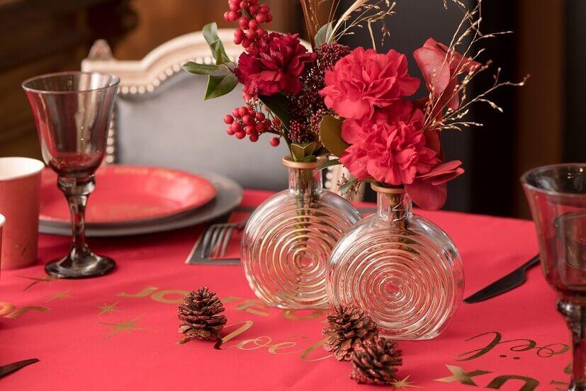 8715 decoration vase spirale dore transparent