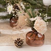 8717 decoration de table vase trendy cognac