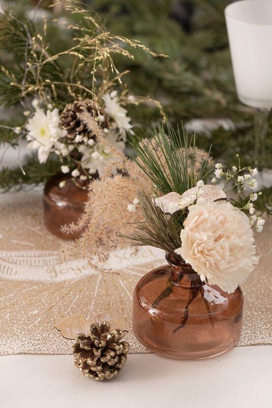 8717 decoration vase trendy cognac