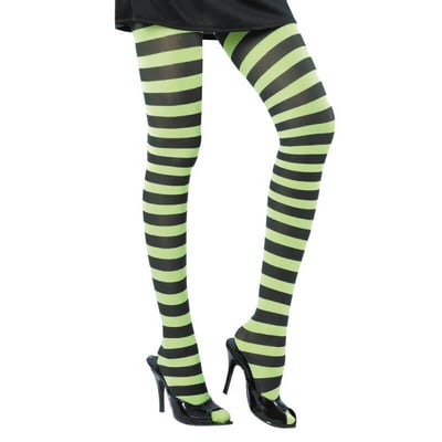 87270023 magasin accessoire deguisement halloween pas de calais collant raye noir vert