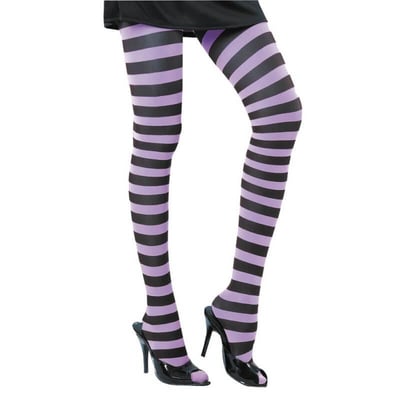 87270025 magasin accessoire deguisement halloween pas de calais collant raye noir violet