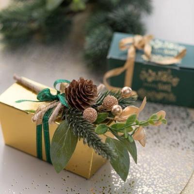 8735 piquet decoratif floral de noel