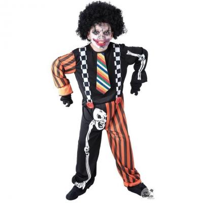 Costume Clown Horreur 5 à 6 ans (sans perruque) REF/87568 (Déguisement enfant Halloween)