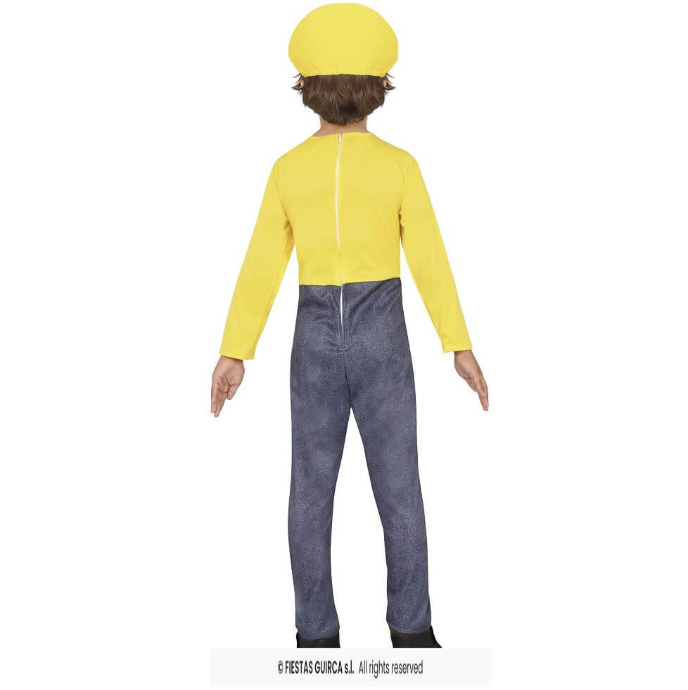 87629 taille 10 12 ans deguisement enfant travailleur minion jaune